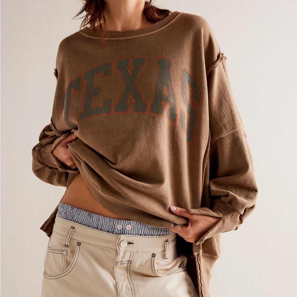 Free People texas Camden sweatshirt